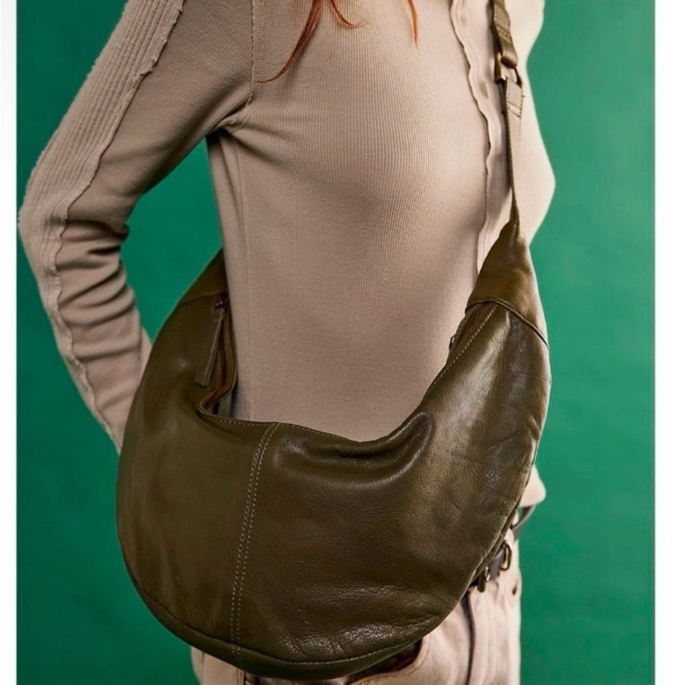 Free Peoplee Idle Hands Sling Bag in Army Green